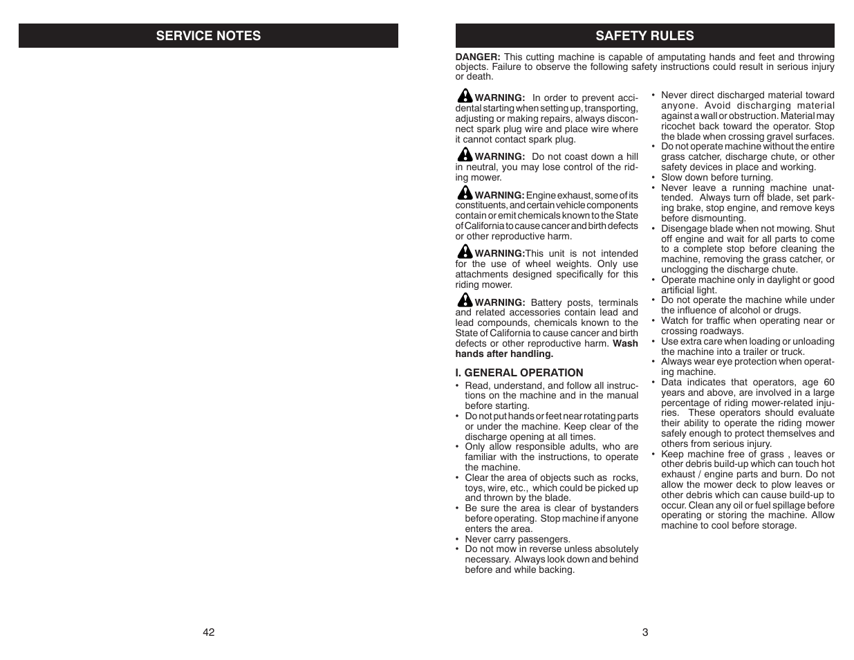 Safety rules | McCulloch MC30 User Manual | Page 3 / 22