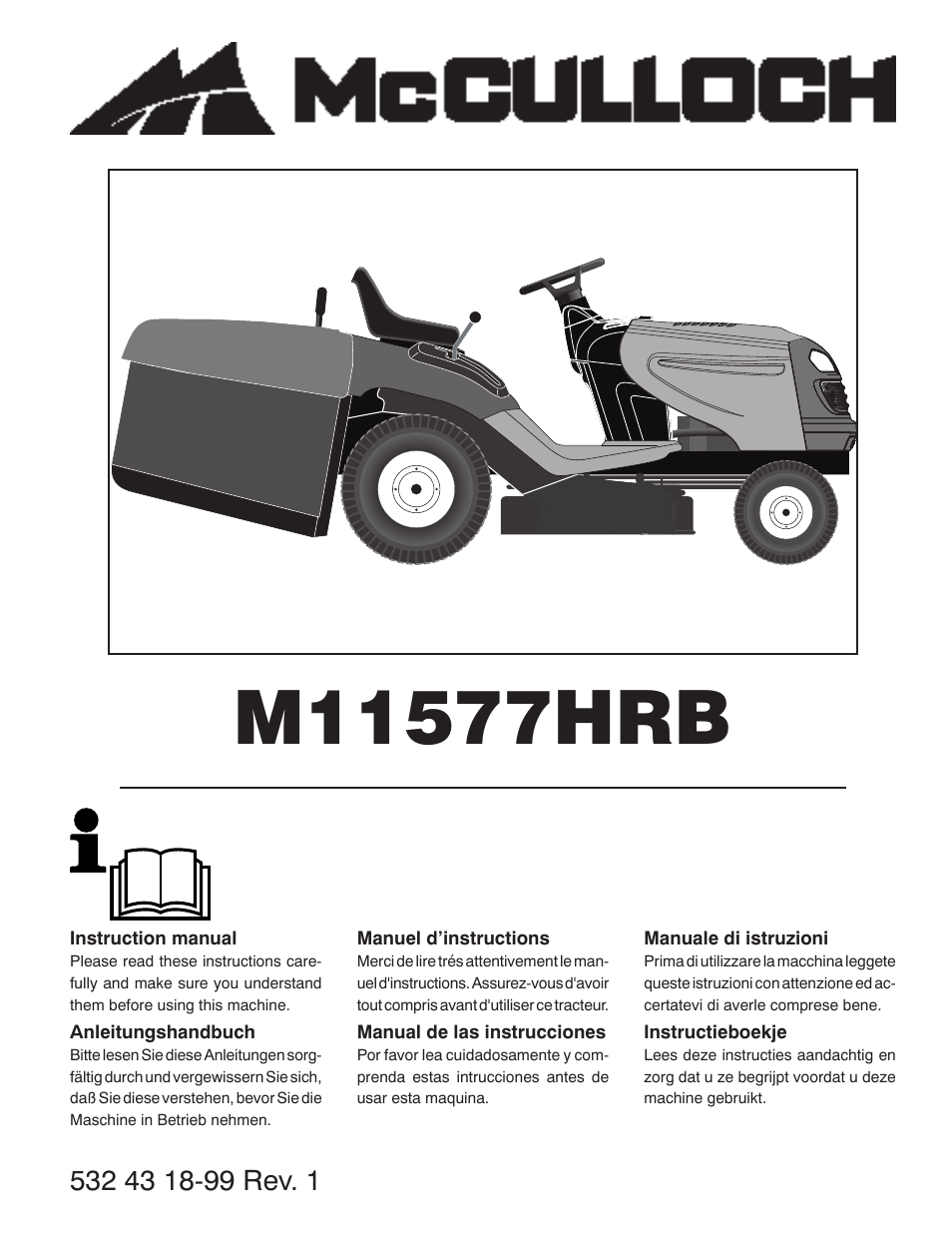 McCulloch 96041012401 User Manual | 88 pages
