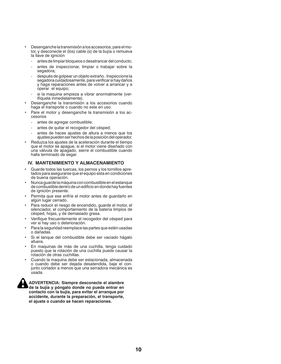 McCulloch 96041012401 User Manual | Page 10 / 88