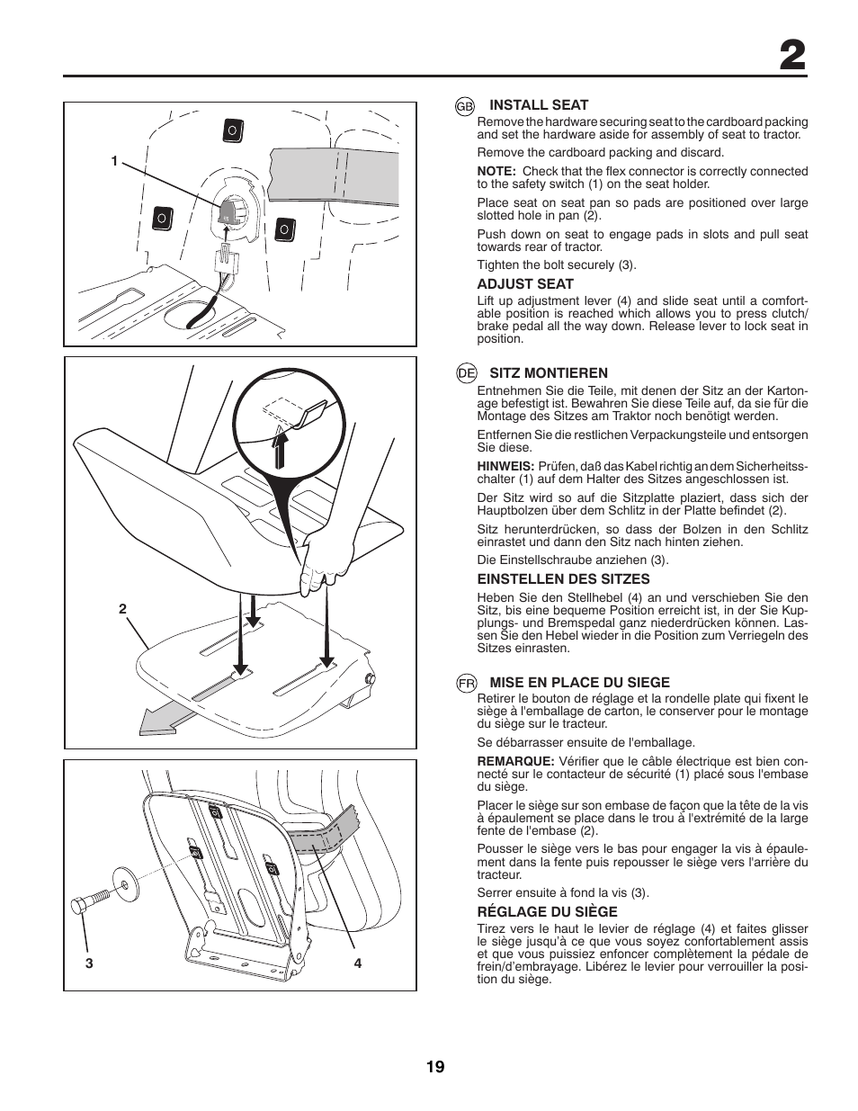 McCulloch 96041012401 User Manual | Page 19 / 88