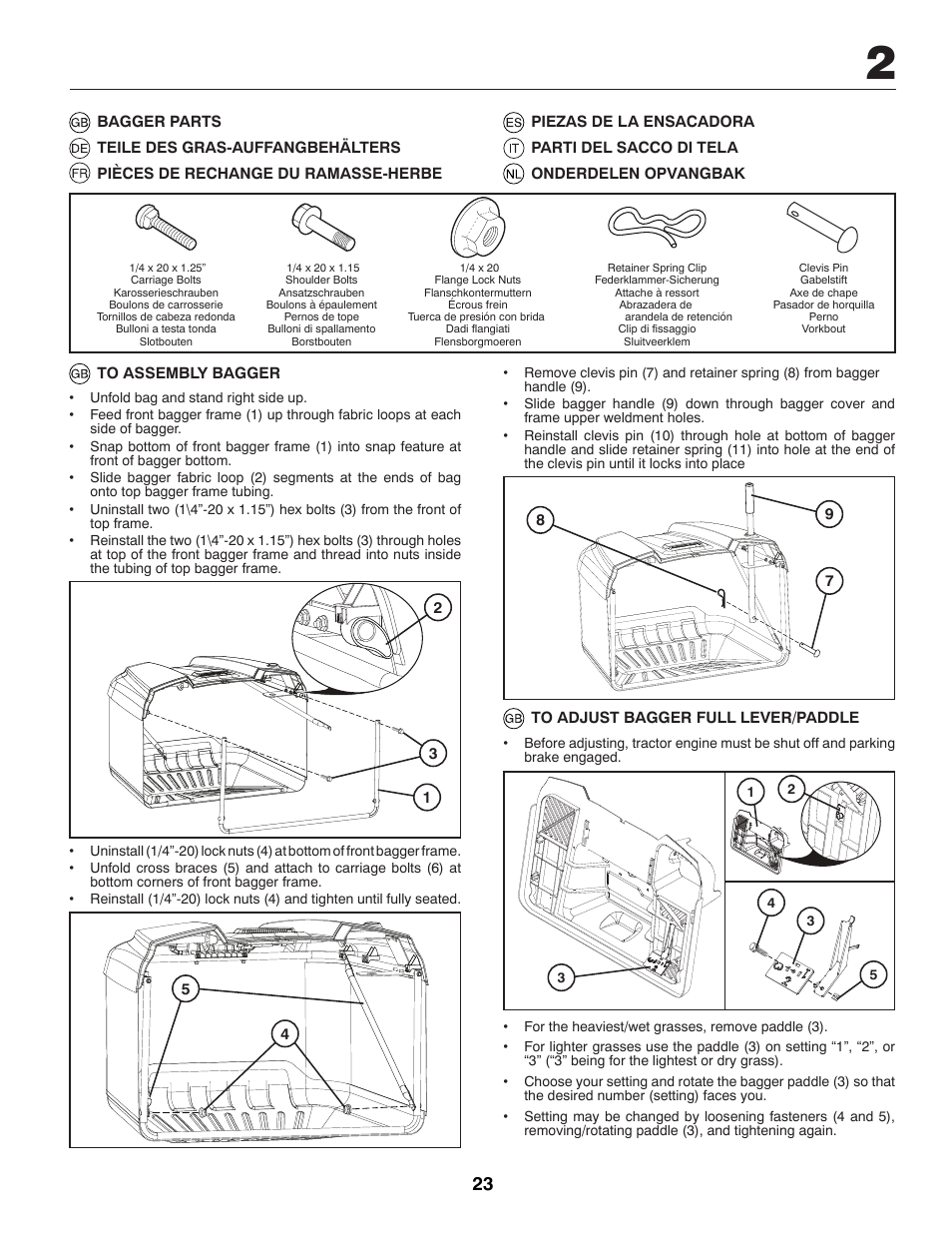 McCulloch 96041012401 User Manual | Page 23 / 88