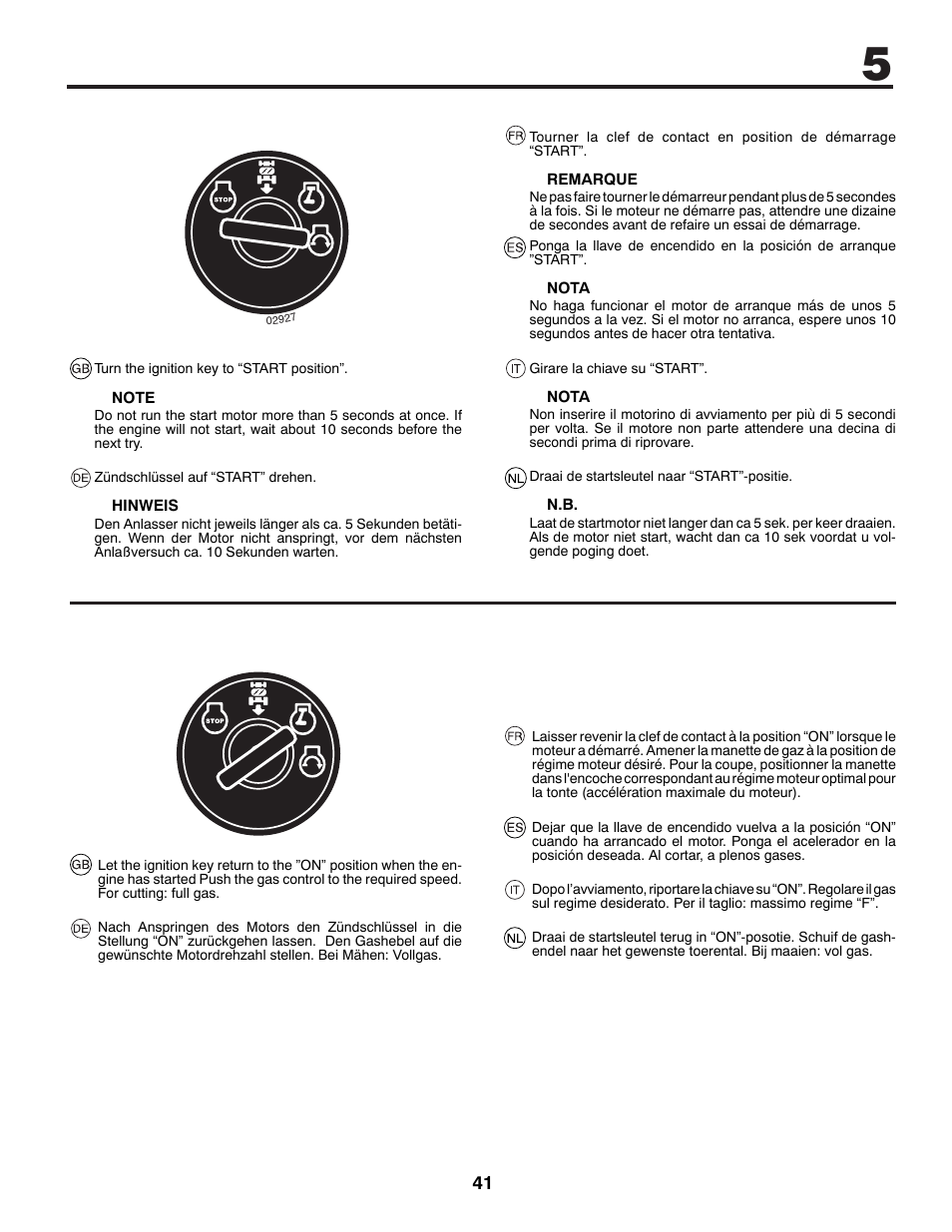 McCulloch 96041012401 User Manual | Page 41 / 88