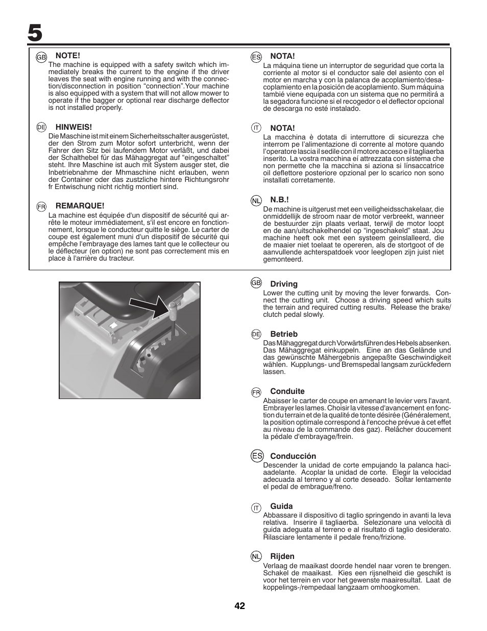 McCulloch 96041012401 User Manual | Page 42 / 88