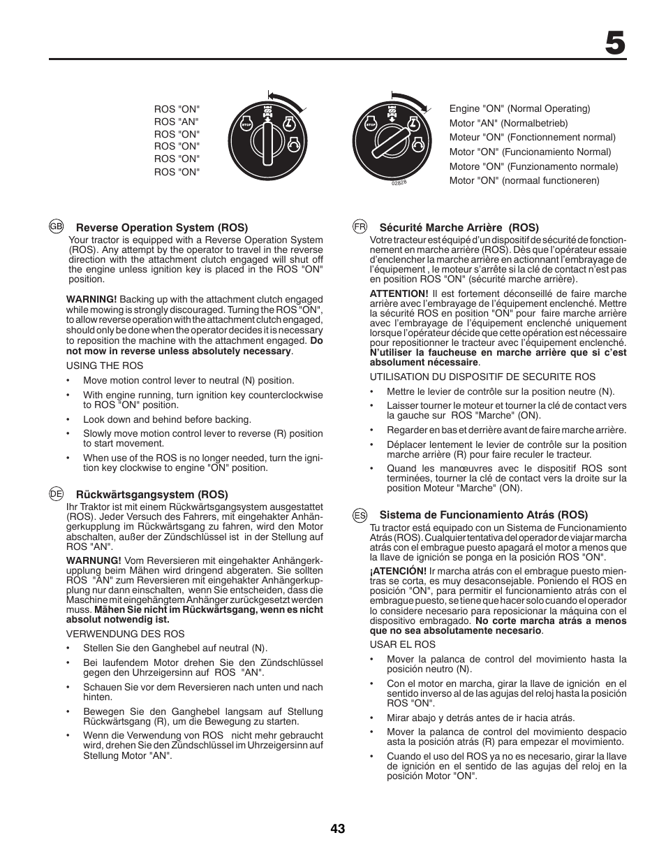 McCulloch 96041012401 User Manual | Page 43 / 88