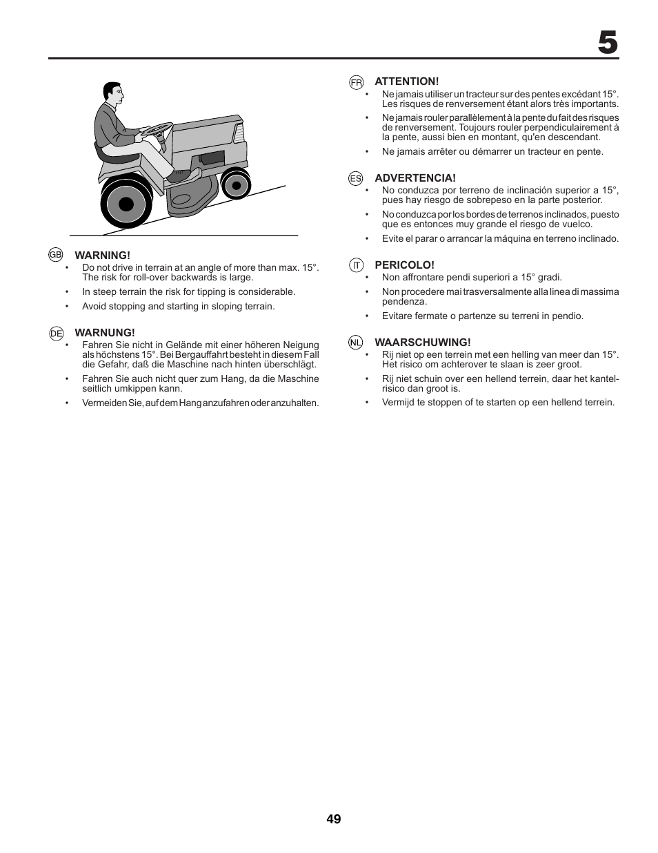 McCulloch 96041012401 User Manual | Page 49 / 88