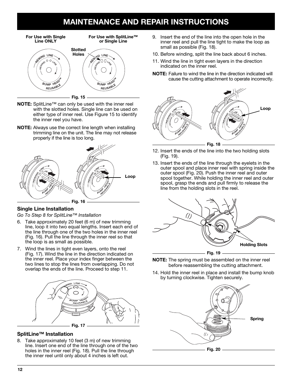 Maintenance and repair instructions | McCulloch MT700 User Manual | Page 12 / 64