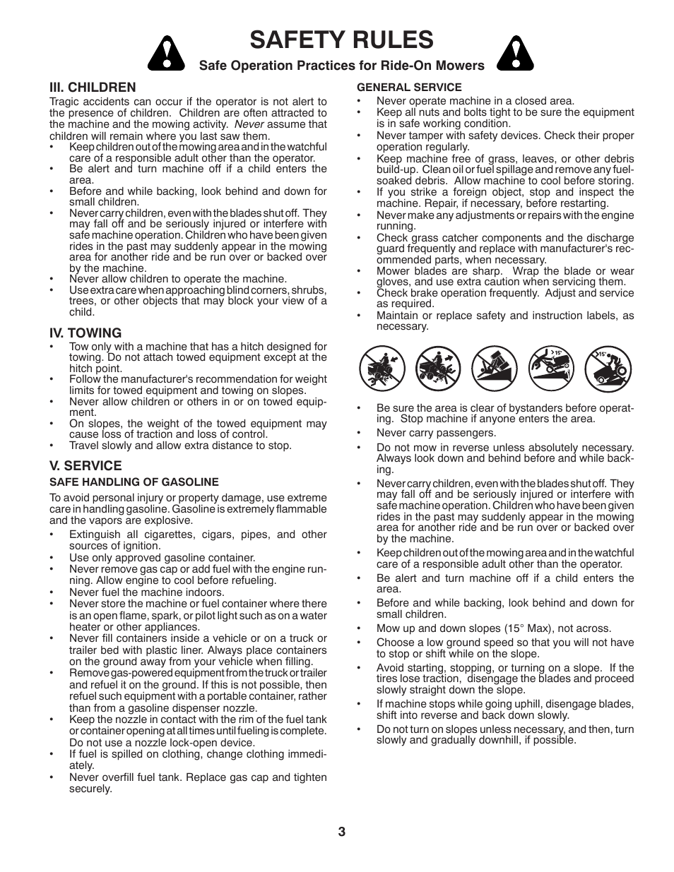 Safety rules | McCulloch 422800 User Manual | Page 3 / 32