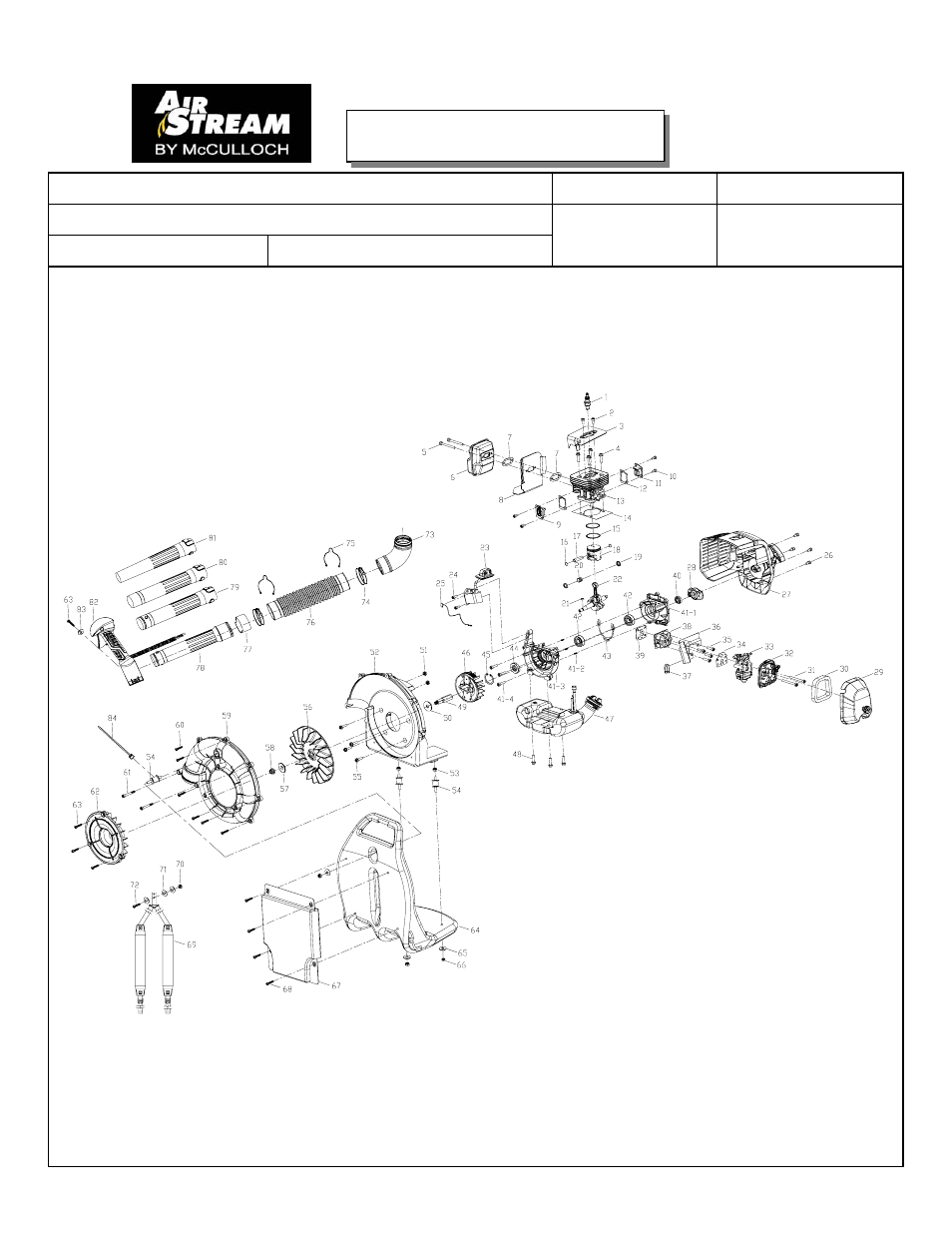 McCulloch Air Stream ASB3206 User Manual | 4 pages