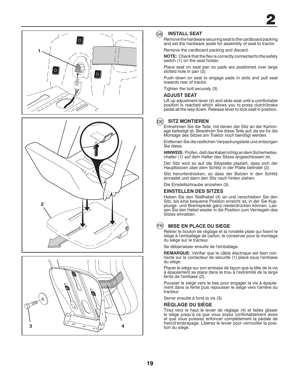 McCulloch 96041009100 User Manual | Page 19 / 76