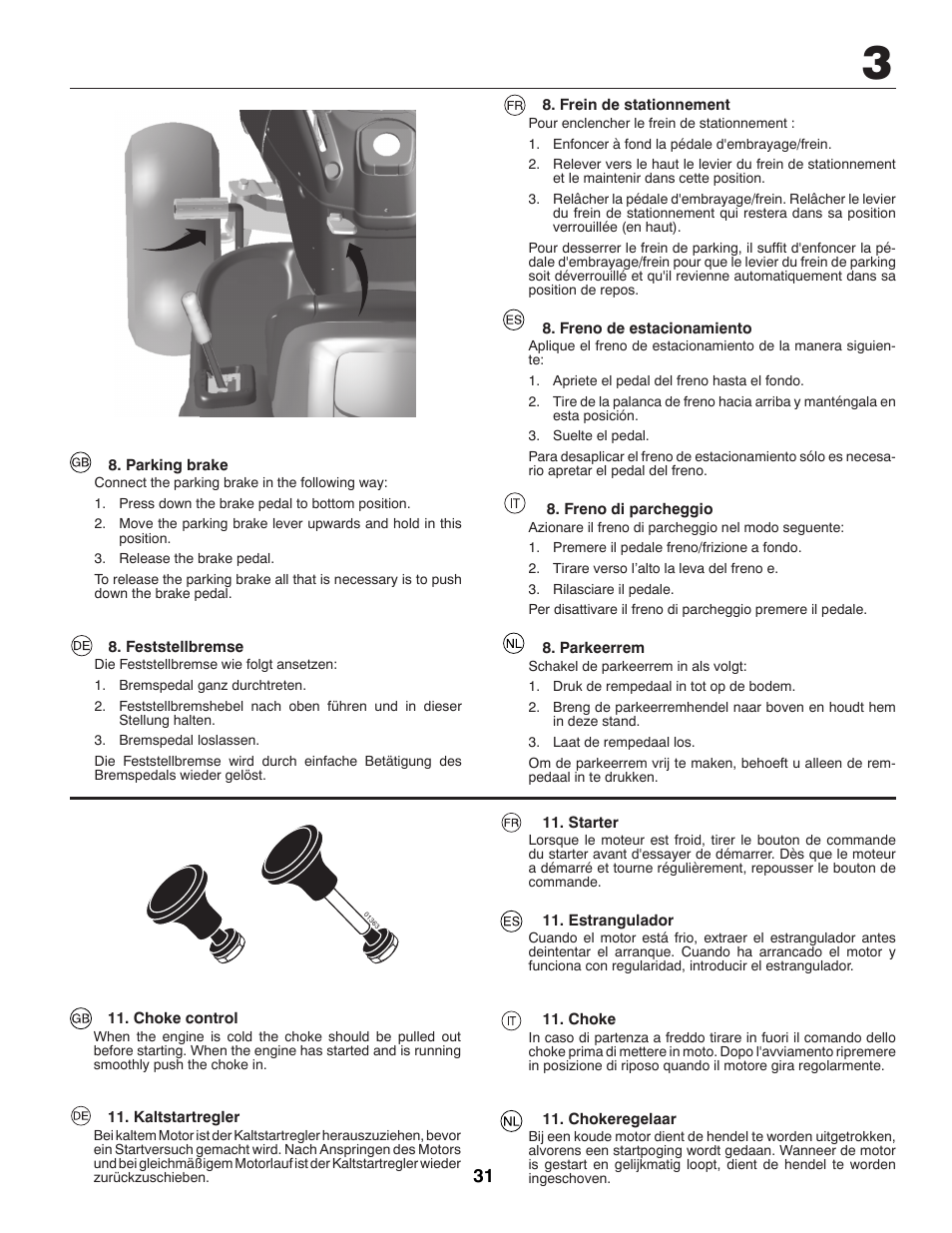 McCulloch 96041009100 User Manual | Page 31 / 76