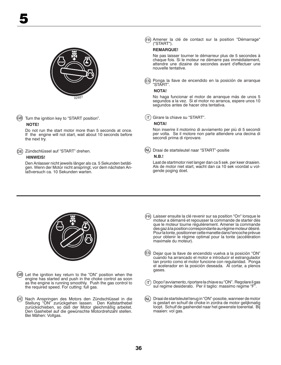 McCulloch 96041009100 User Manual | Page 36 / 76