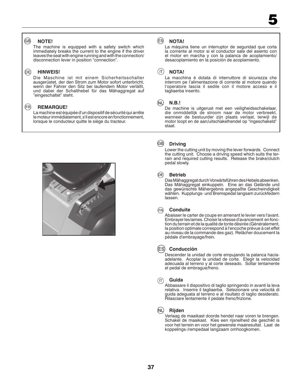 McCulloch 96041009100 User Manual | Page 37 / 76