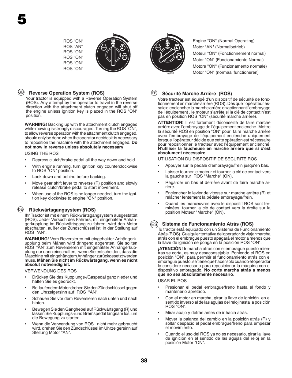 McCulloch 96041009100 User Manual | Page 38 / 76