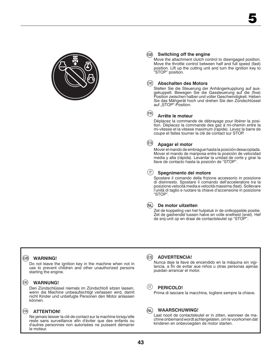 McCulloch 96041009100 User Manual | Page 43 / 76