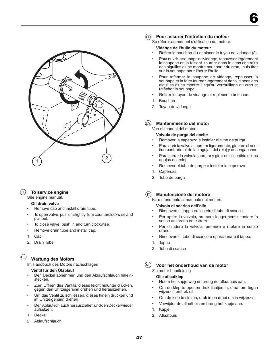 McCulloch 96041009100 User Manual | Page 47 / 76