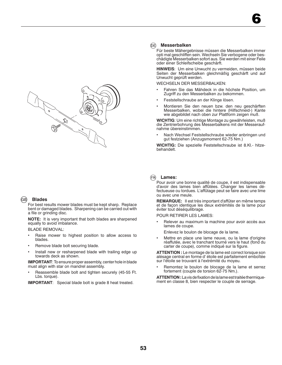 McCulloch 96041009100 User Manual | Page 53 / 76