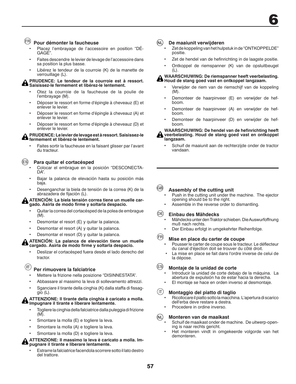 McCulloch 96041009100 User Manual | Page 57 / 76