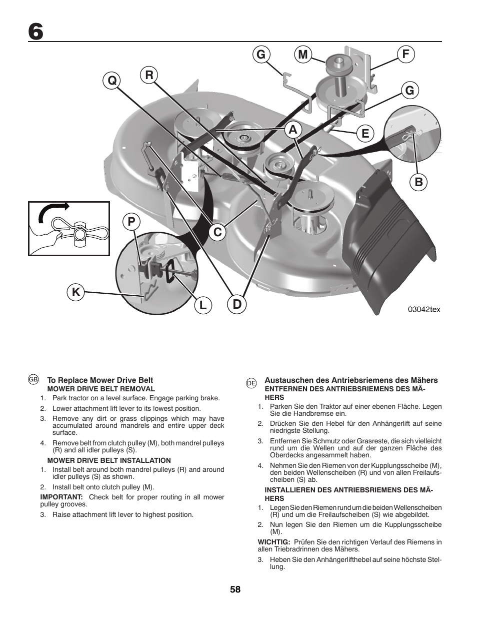 McCulloch 96041009100 User Manual | Page 58 / 76