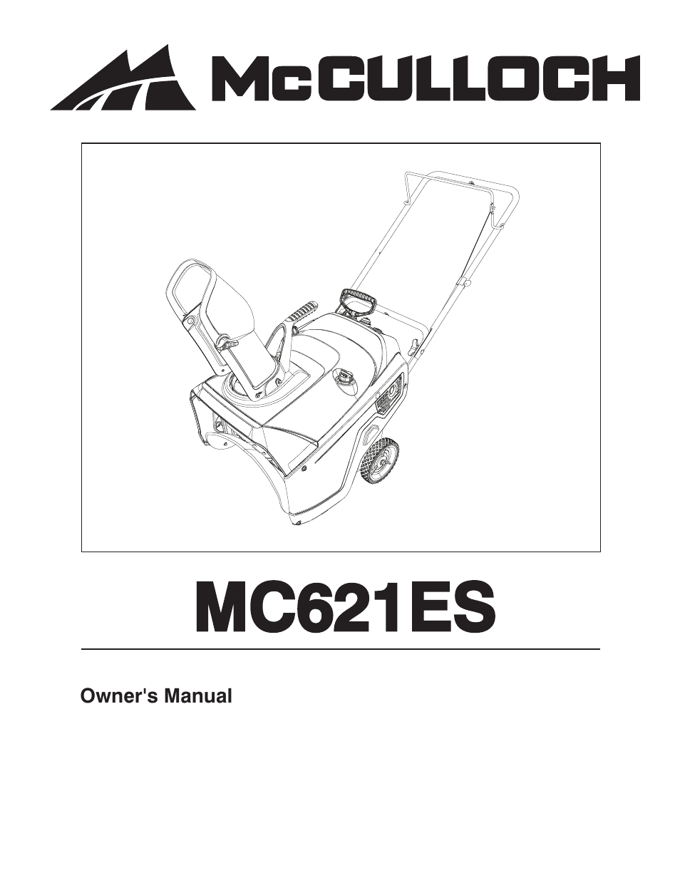 McCulloch 96182000600 User Manual | 30 pages