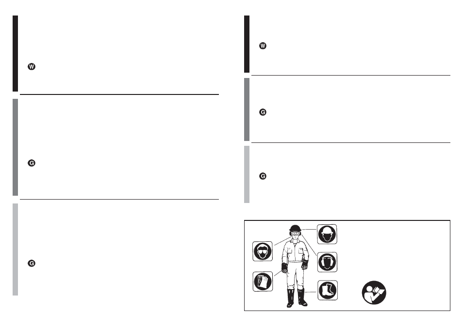 2. what not to do, 2. choses a ne pas faire, 2. que no hacer | McCulloch MB3201 User Manual | Page 6 / 24