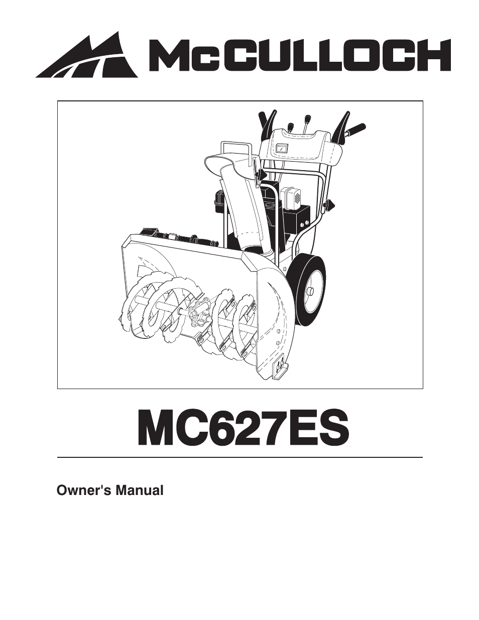 McCulloch 96192004102 User Manual | 40 pages