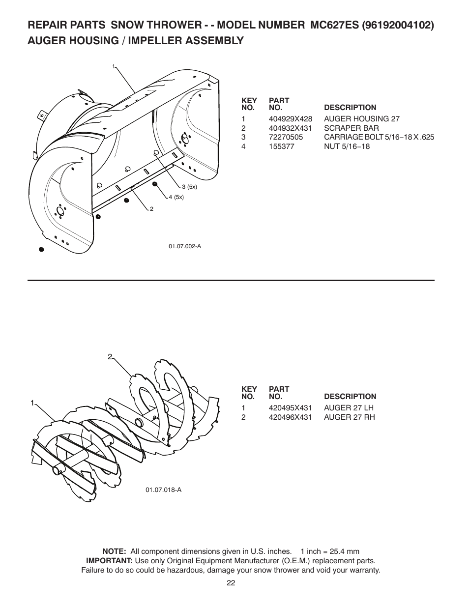 McCulloch 96192004102 User Manual | Page 22 / 40