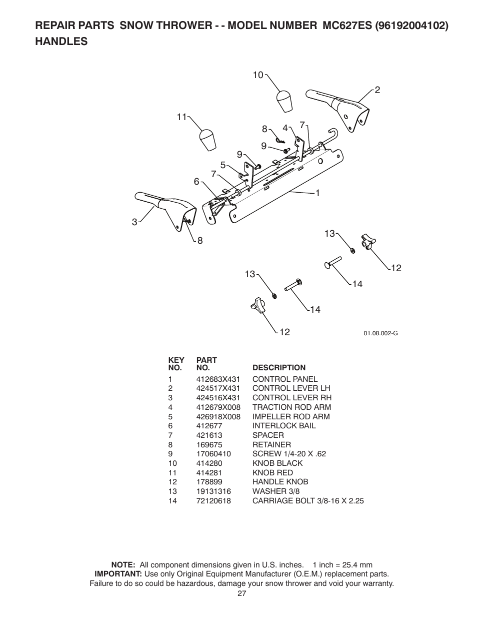 McCulloch 96192004102 User Manual | Page 27 / 40