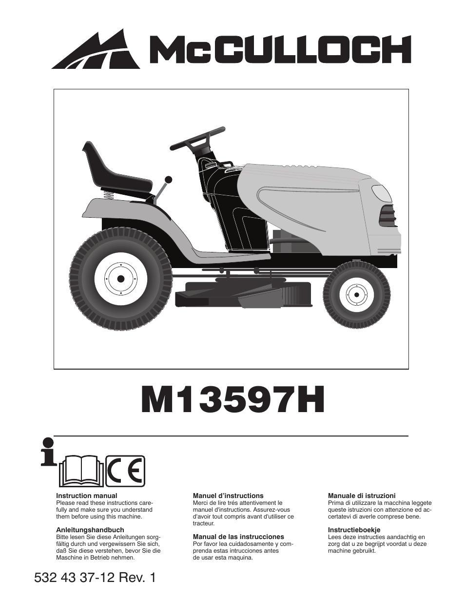 McCulloch M13597H User Manual | 80 pages