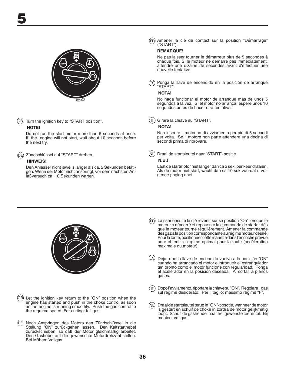 McCulloch M13597H User Manual | Page 36 / 80