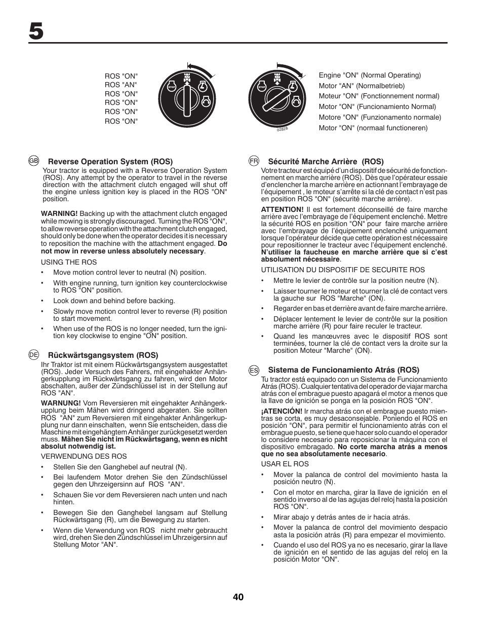 McCulloch M13597H User Manual | Page 40 / 80