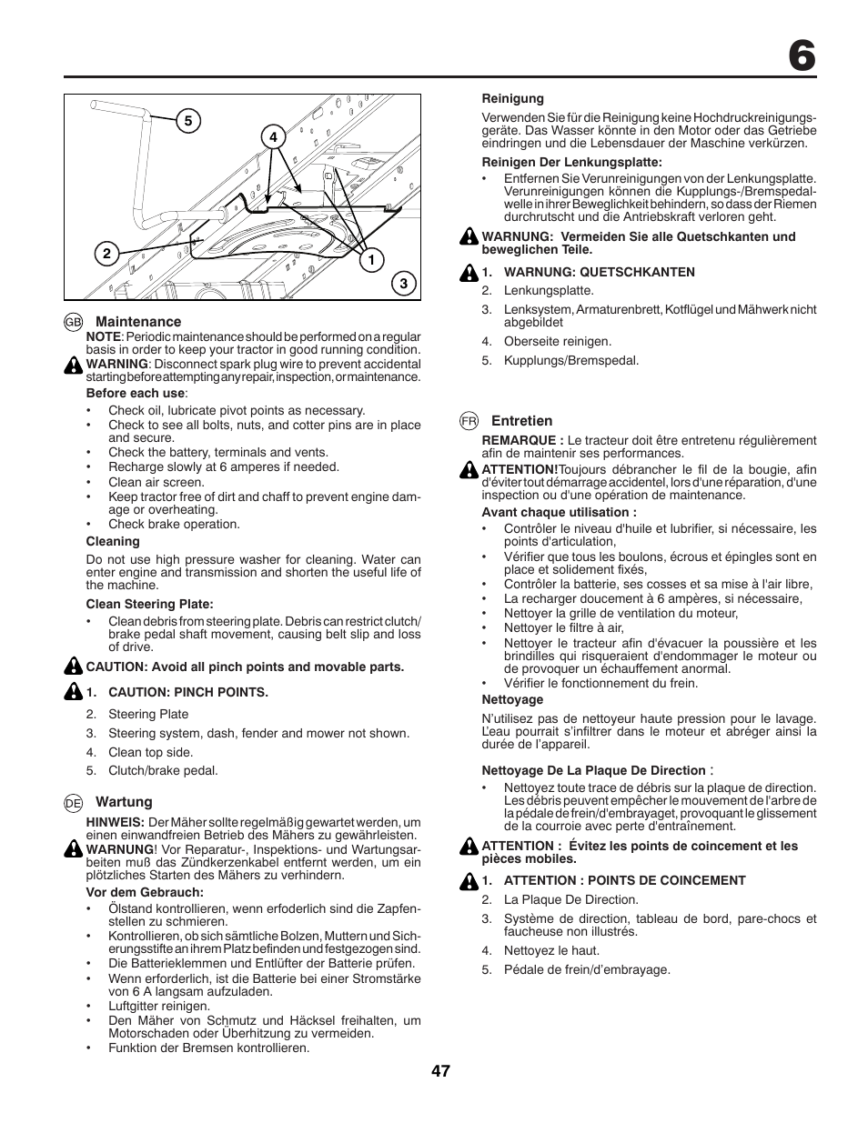 McCulloch M13597H User Manual | Page 47 / 80