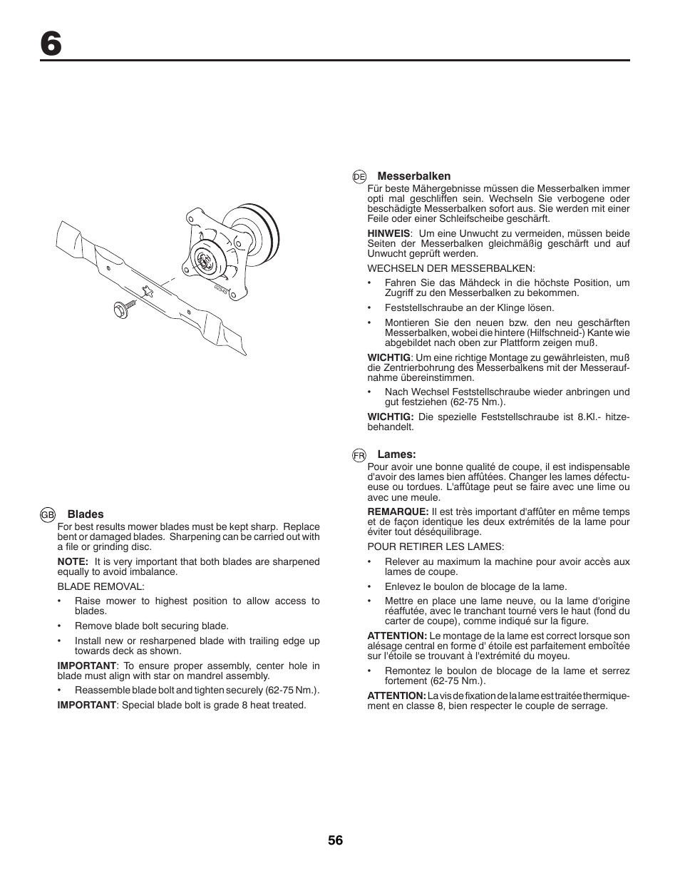 McCulloch M13597H User Manual | Page 56 / 80