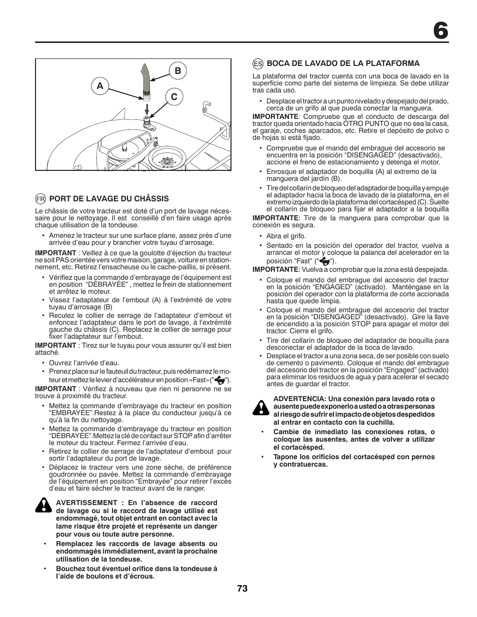 73 a b c | McCulloch M13597H User Manual | Page 73 / 80