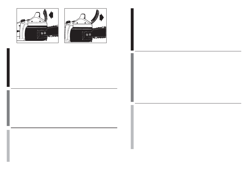 Caution, Attention, Precuacion | Warning, Avertissement, Advertencia | McCulloch MS1425 User Manual | Page 26 / 44