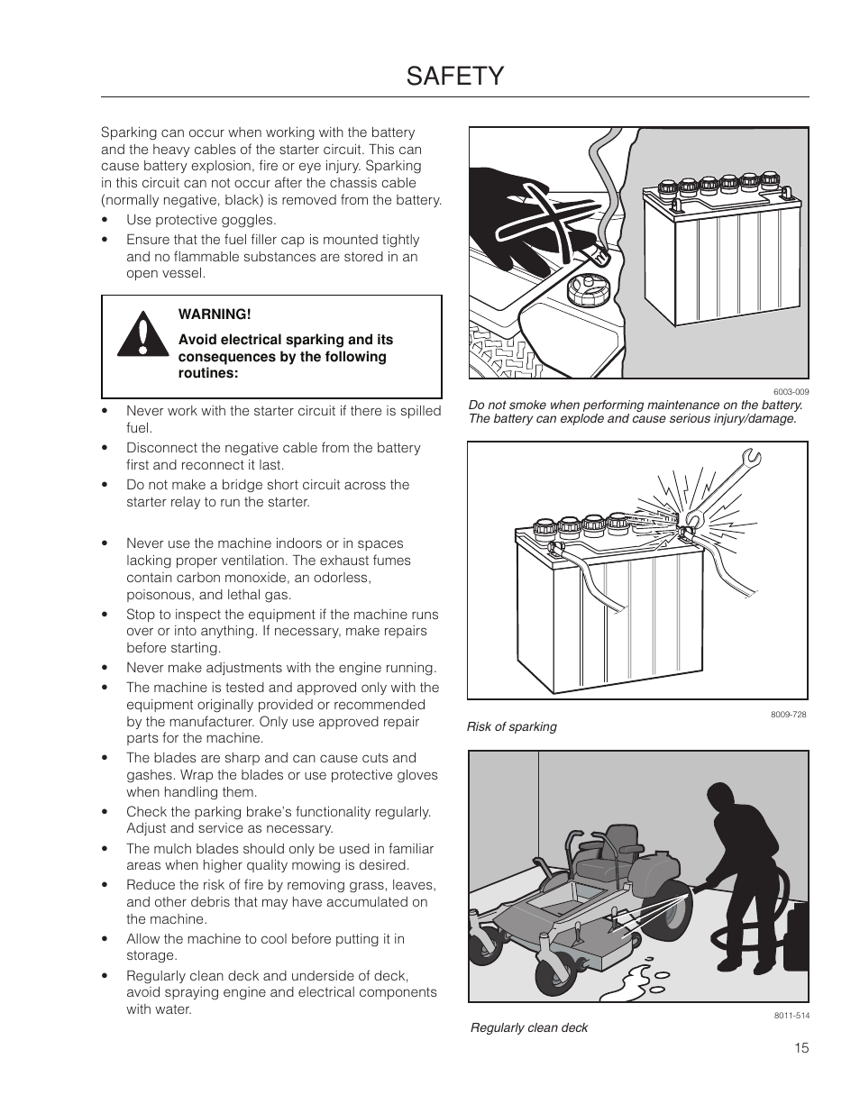 Safety | McCulloch 966564101 User Manual | Page 15 / 60