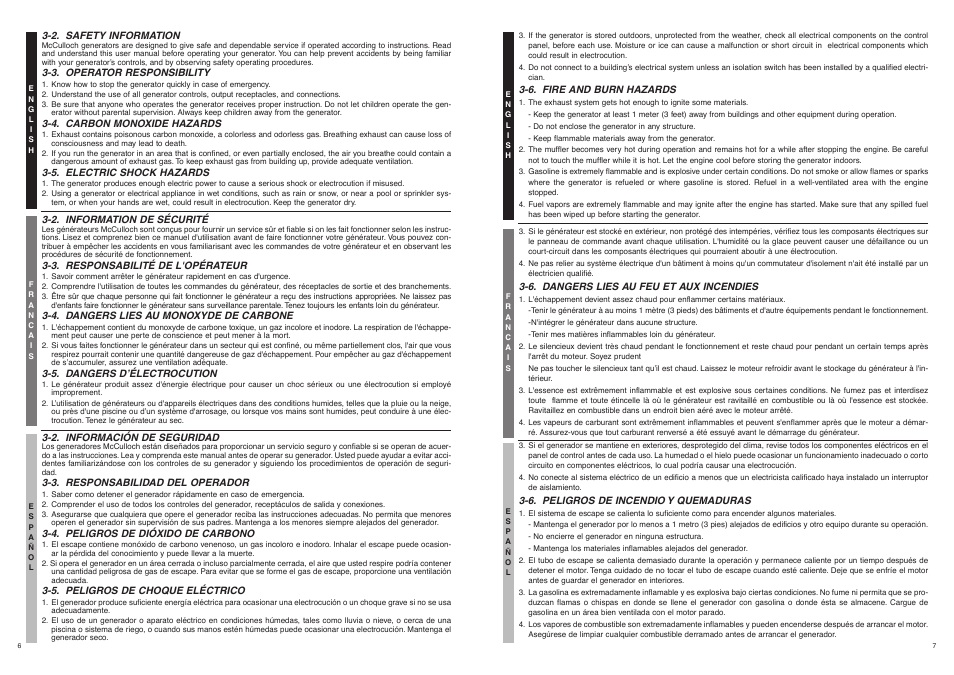 McCulloch 7096-FG7008 User Manual | Page 4 / 28