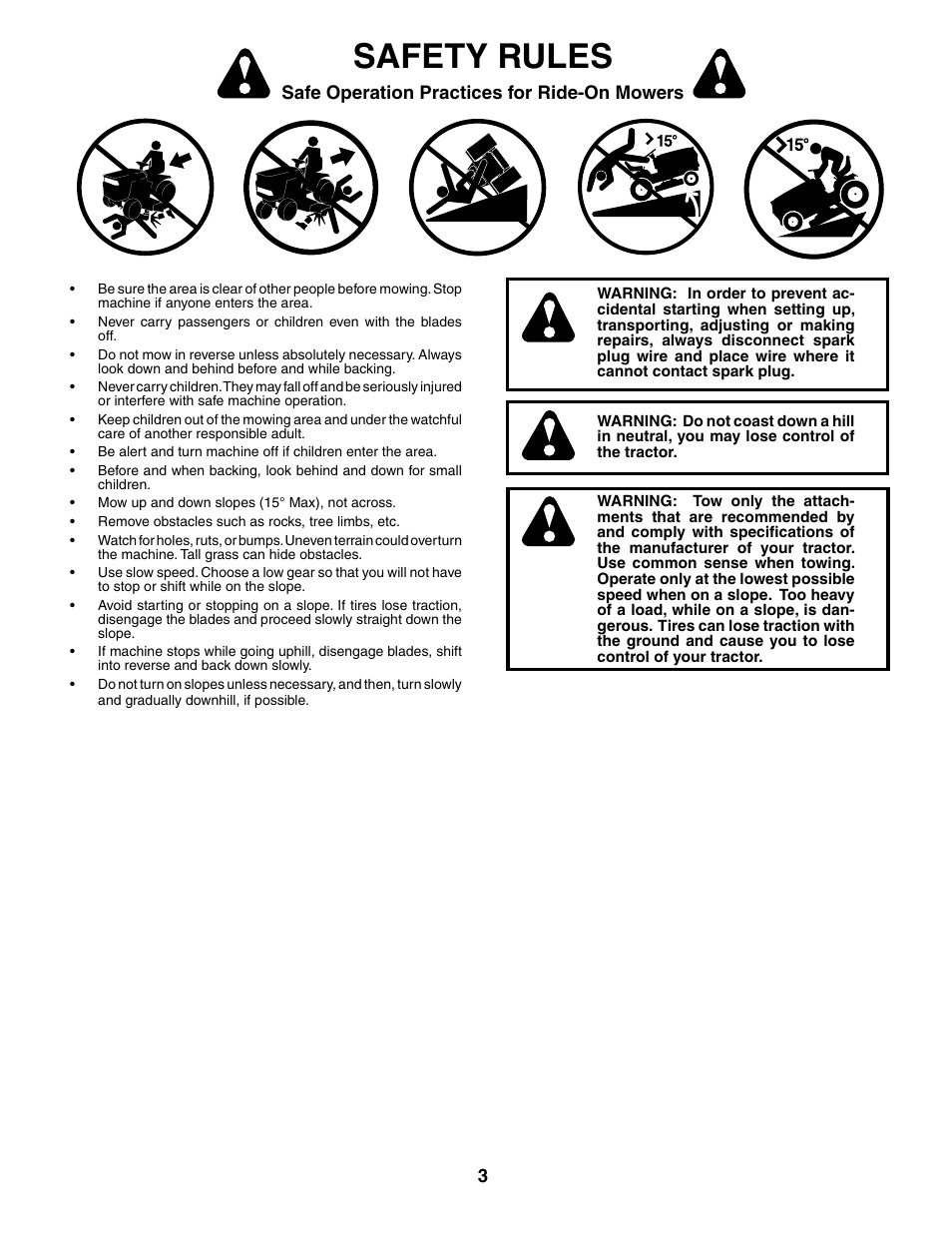 Safety rules | McCulloch MC1236ST User Manual | Page 3 / 44