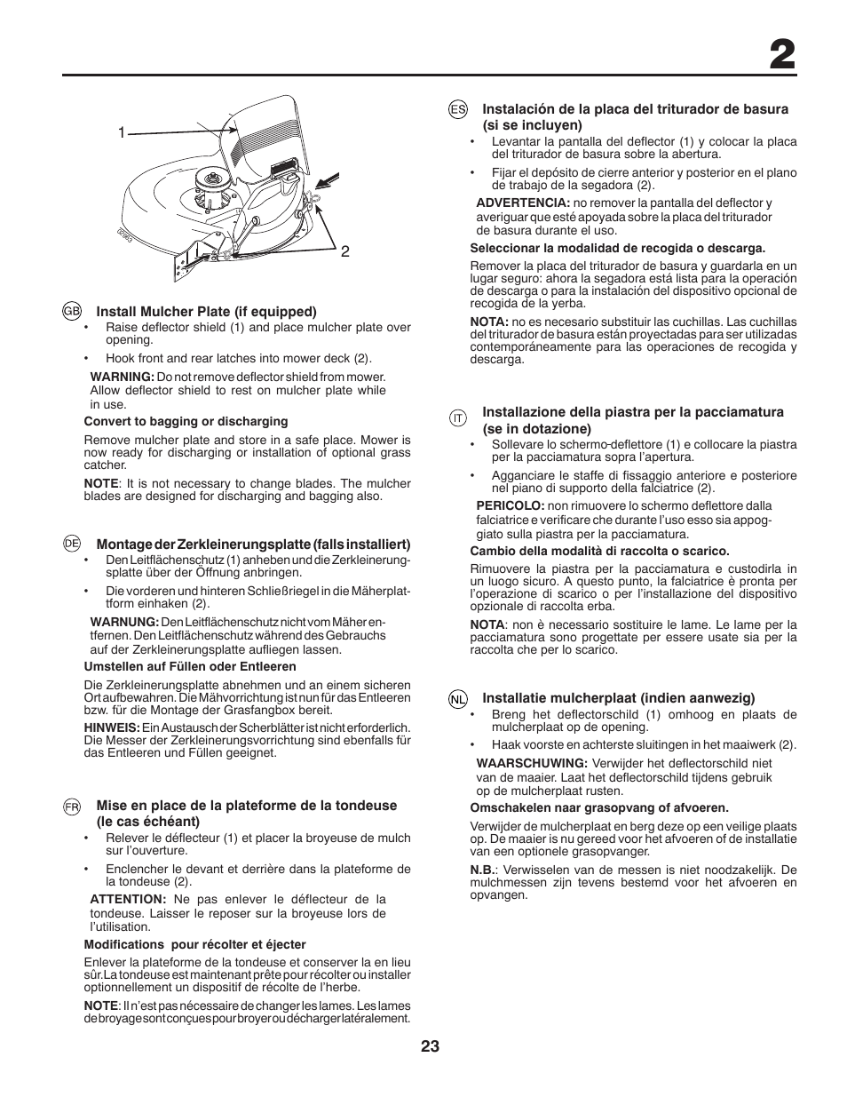 McCulloch 532 43 20-26 User Manual | Page 23 / 68