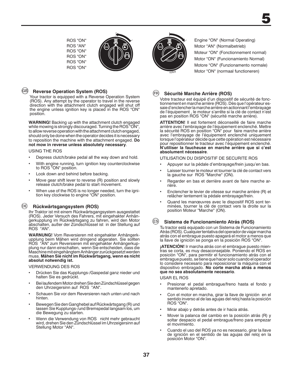 McCulloch 532 43 20-26 User Manual | Page 37 / 68