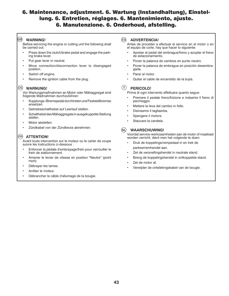 McCulloch 532 43 20-26 User Manual | Page 43 / 68