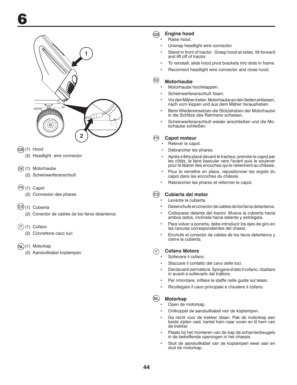 McCulloch 532 43 20-26 User Manual | Page 44 / 68