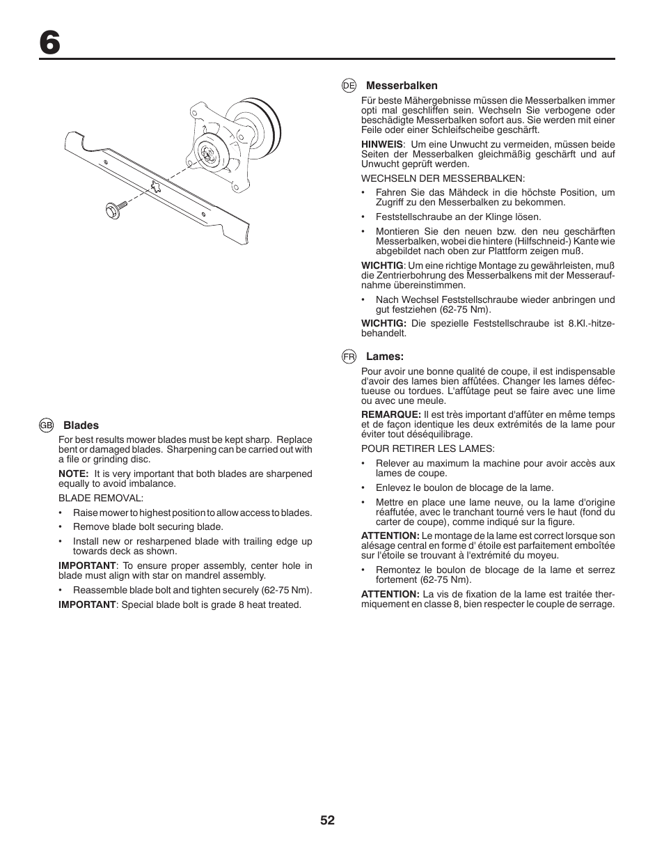 McCulloch 532 43 20-26 User Manual | Page 52 / 68