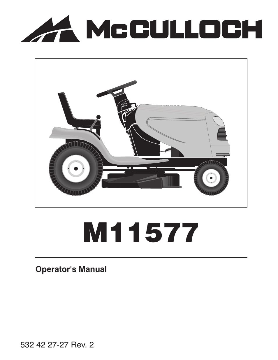McCulloch 96041011501 User Manual | 28 pages
