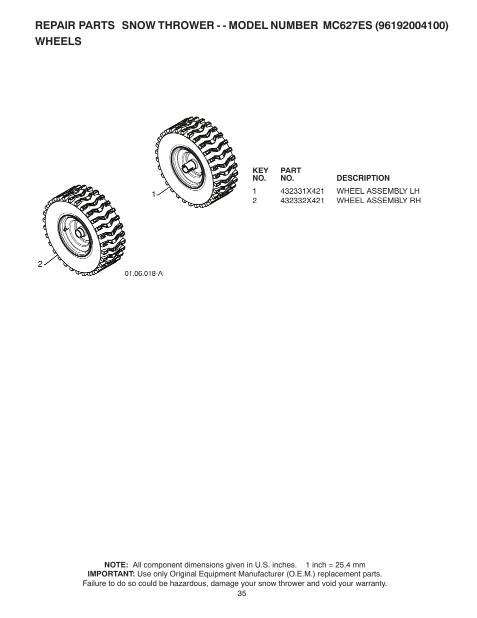 Wheels | McCulloch 96192004100 User Manual | Page 37 / 42