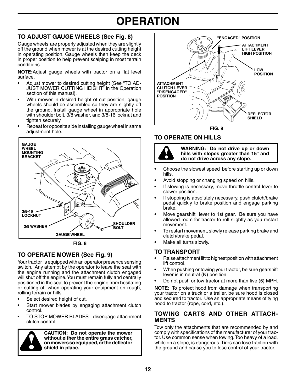 Operation | McCulloch MC17542STA User Manual | Page 12 / 44