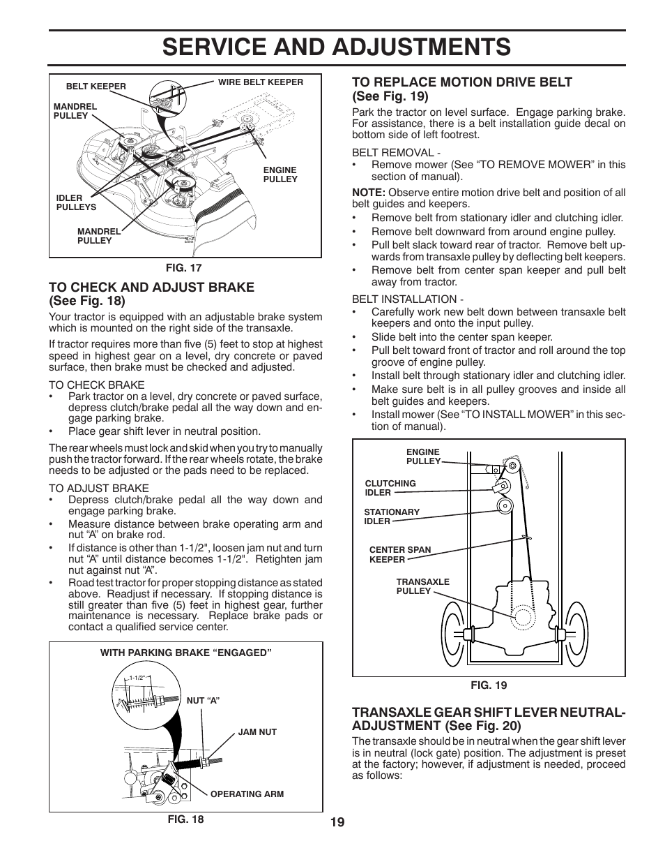Service and adjustments | McCulloch 532 40 80-72 User Manual | Page 19 / 28