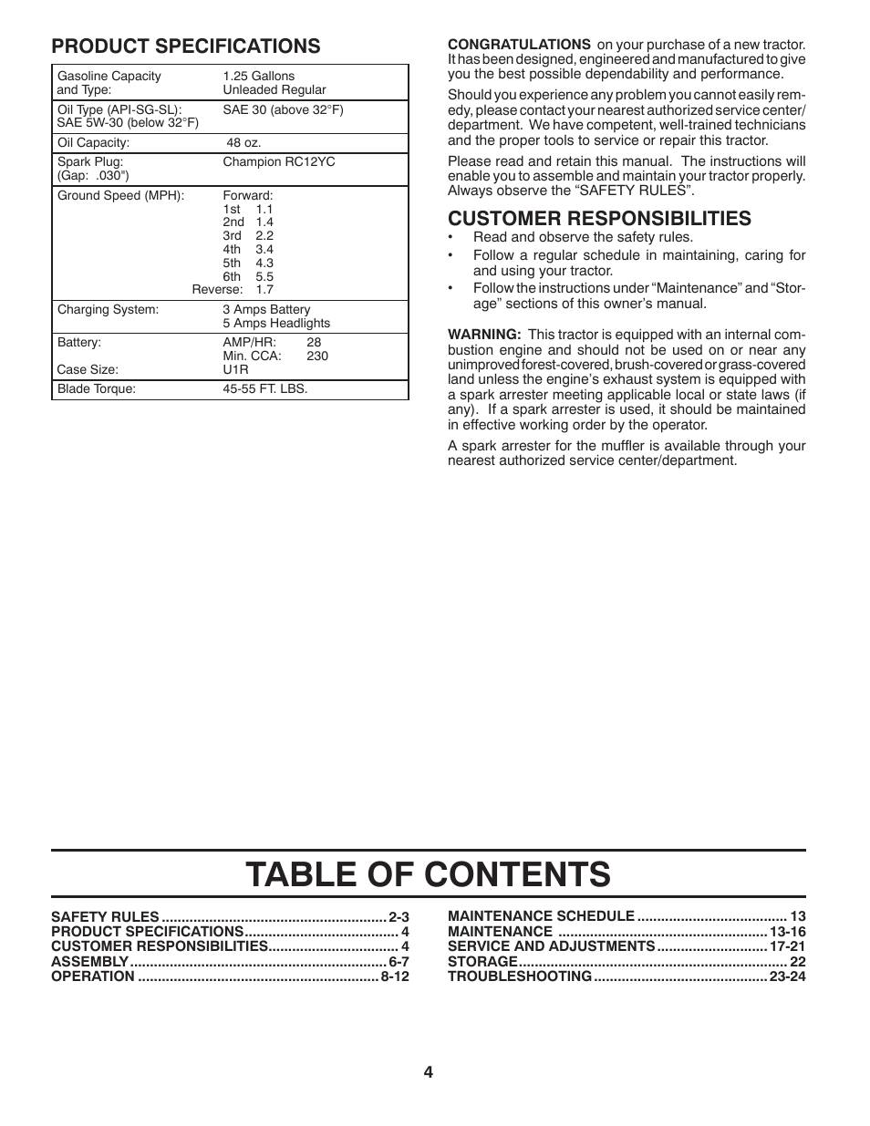 McCulloch 532 40 80-72 User Manual | Page 4 / 28