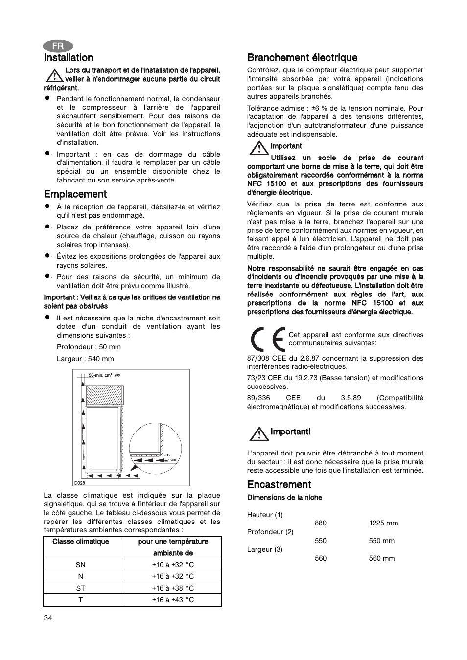 Een nc ca as sttrre em me en ntt, Eem mp plla ac ce em me en ntt | Zanussi ZBA 3154A User Manual | Page 34 / 64