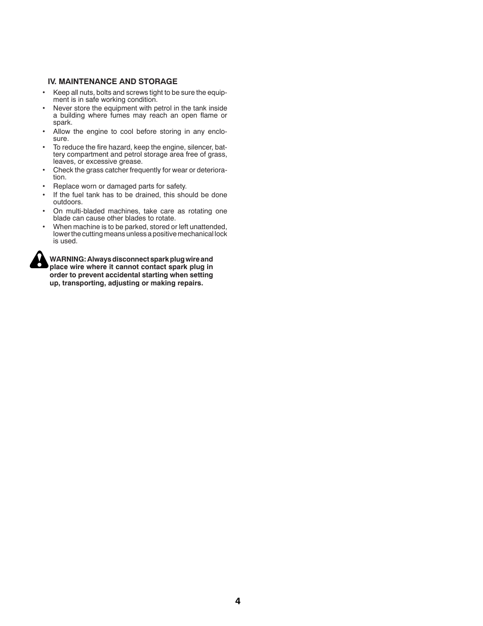 McCulloch M11577RB User Manual | Page 4 / 80