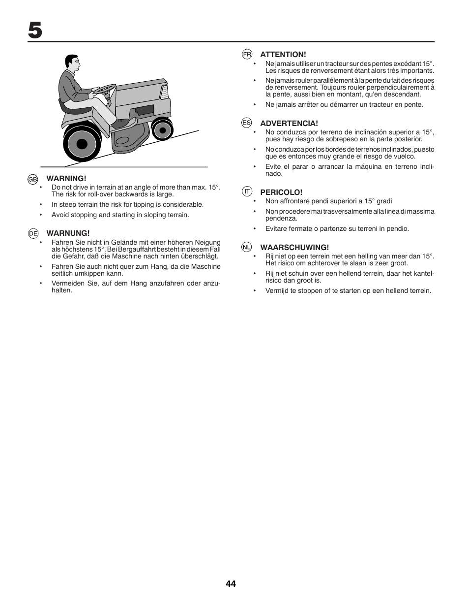 McCulloch M11577RB User Manual | Page 44 / 80